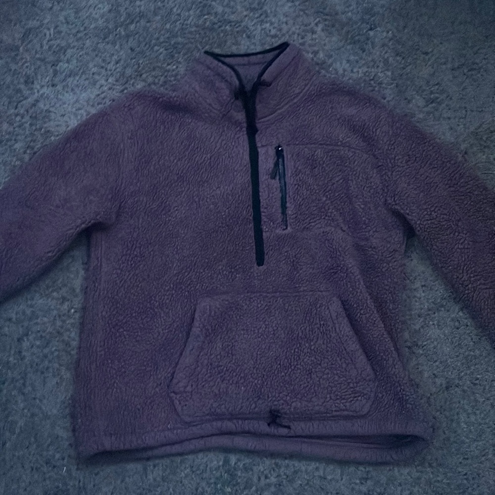 womens fleece half zip jacket!